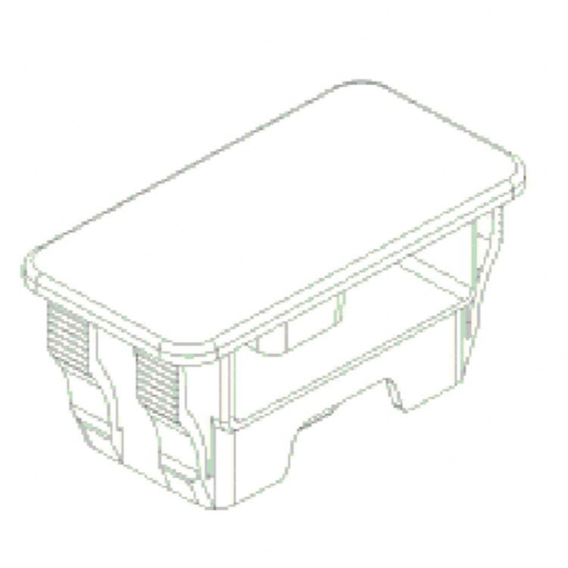 TBB 232883 SWITCH BLANK,MQ COVER,BLACK