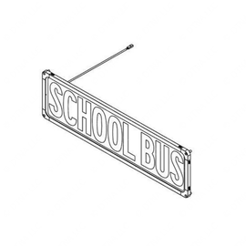 TBB 235203 ILLUMINATED DEST SIGN REFLE REAR HDX/EFX