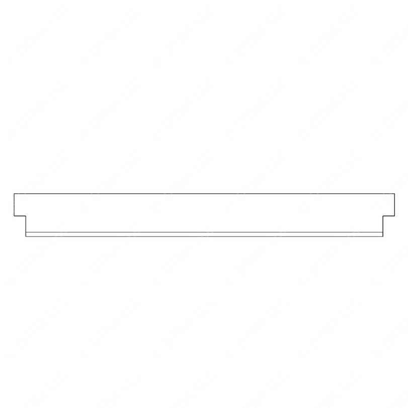 TBB 236525 HEADLINER REAR STEEL SHORT BULKHEAD 78"H