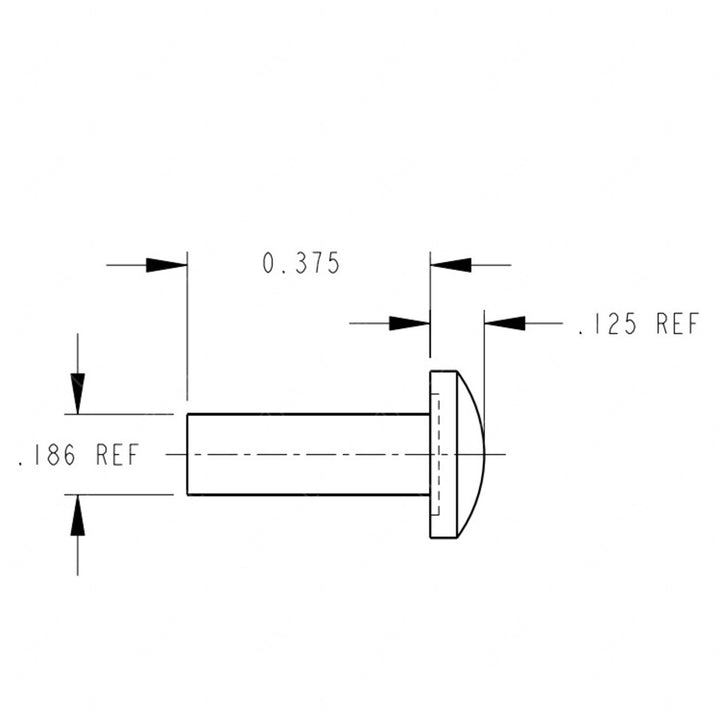 TBB 29950009 RIVET - 3/16 X 3/8 U