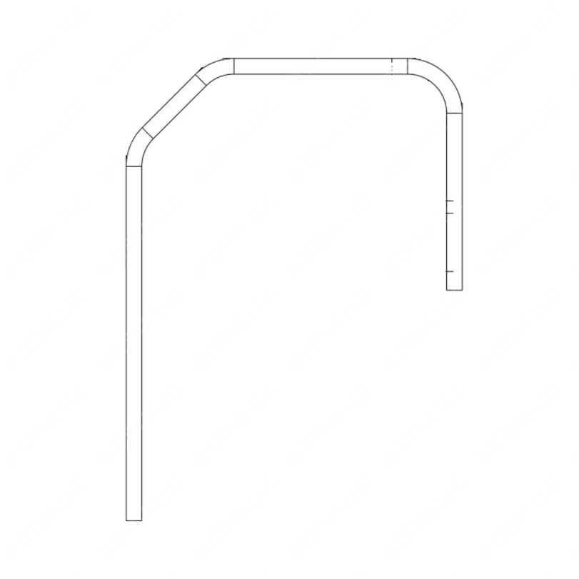 TBB 44001157 TUBING ASST RAIL RS