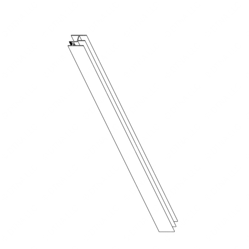 TBB 45006285 END RAIL 78HR R/H BL