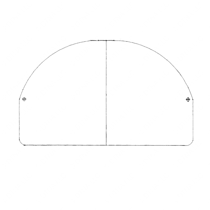 TBB 52000478 VISOR-FLIP DOWN 18GA