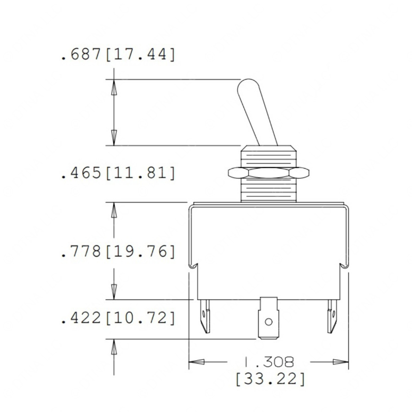 TBB 52001195 SWITCH - ON/OFF, TOGGLE