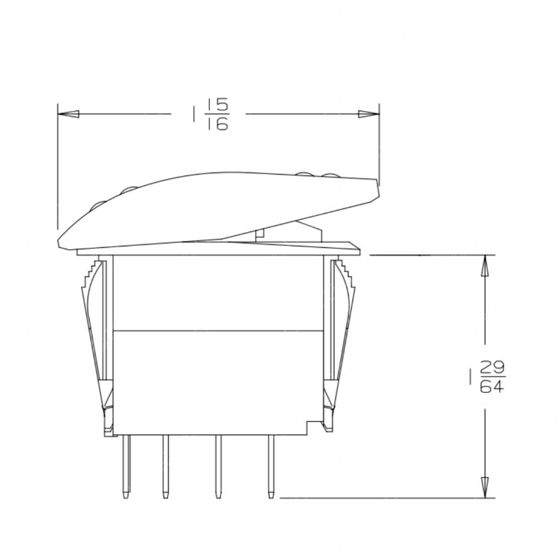 TBB 52003117 SWITCH - ROCKER, HORN