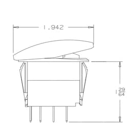 TBB 52003182 SWITCH - ROCKER, W/S W