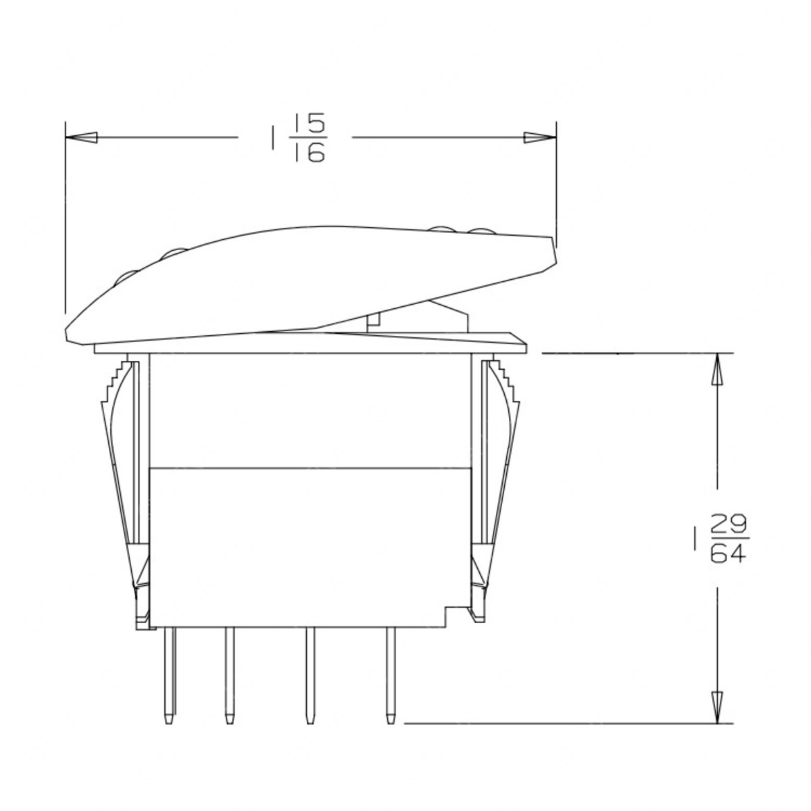 TBB 52003720 SWITCH, ROCKER,