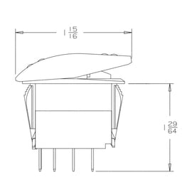TBB 52006599 SWITCH,ROCKER-HEATED
