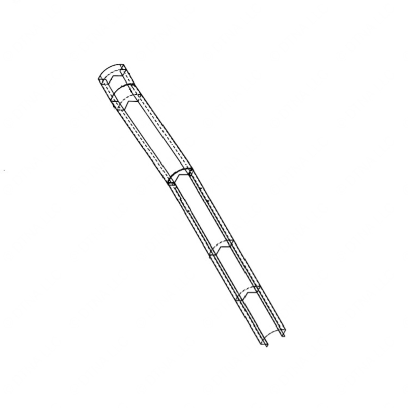 TBB 55002529 POST ASM REARCORN 78