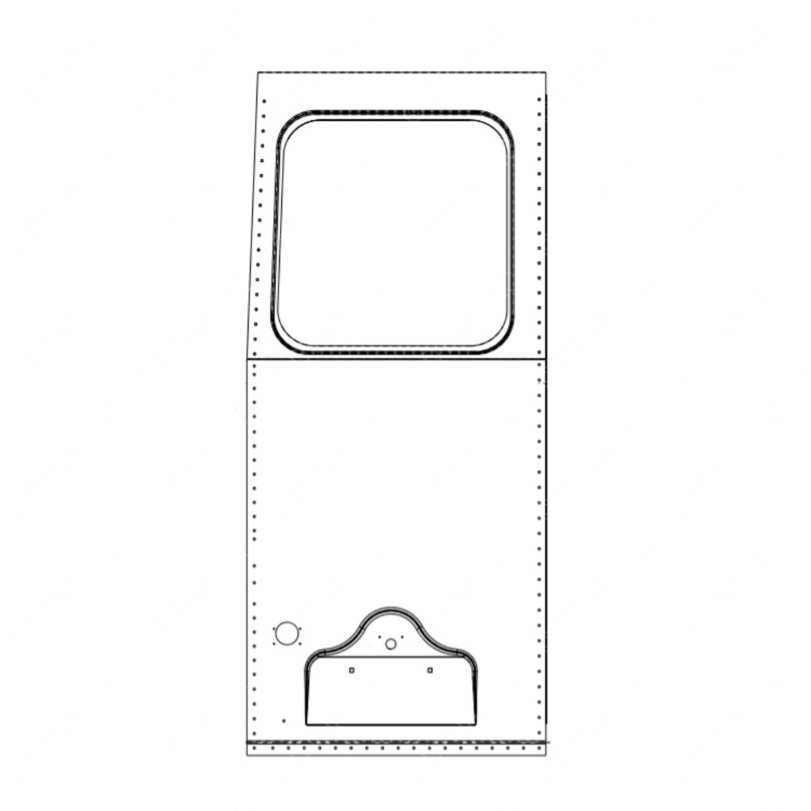 TBB 55002595 PANEL - RR 60 LS W/O