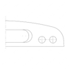 TBB 56000307 HOOD-REAR HOLE LOCAT