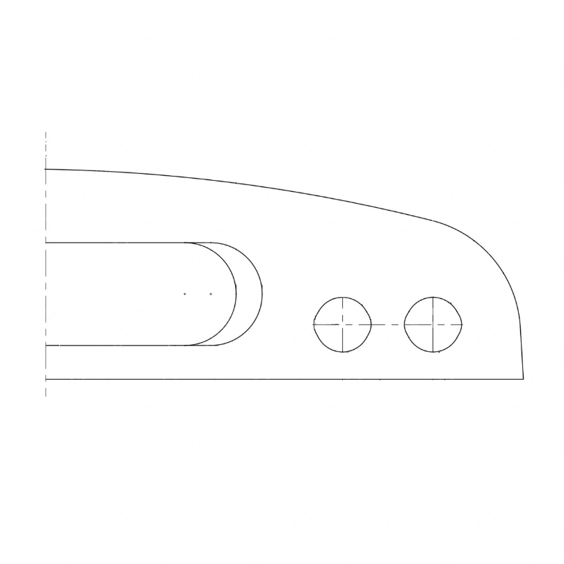 TBB 56000307 HOOD-REAR HOLE LOCAT