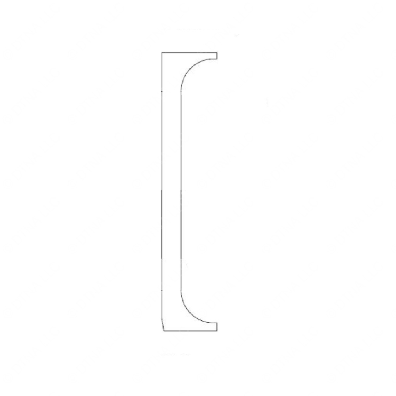TBB 60002221 PILASTER TRIM INT HALF TRANSIT REAR WDO