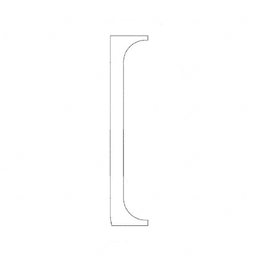 TBB 60002221 PILASTER TRIM INT HALF TRANSIT REAR WDO