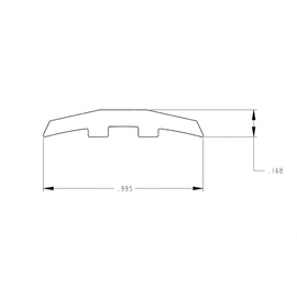 TBB 60003131 STRIP, COVER, AISLE, H