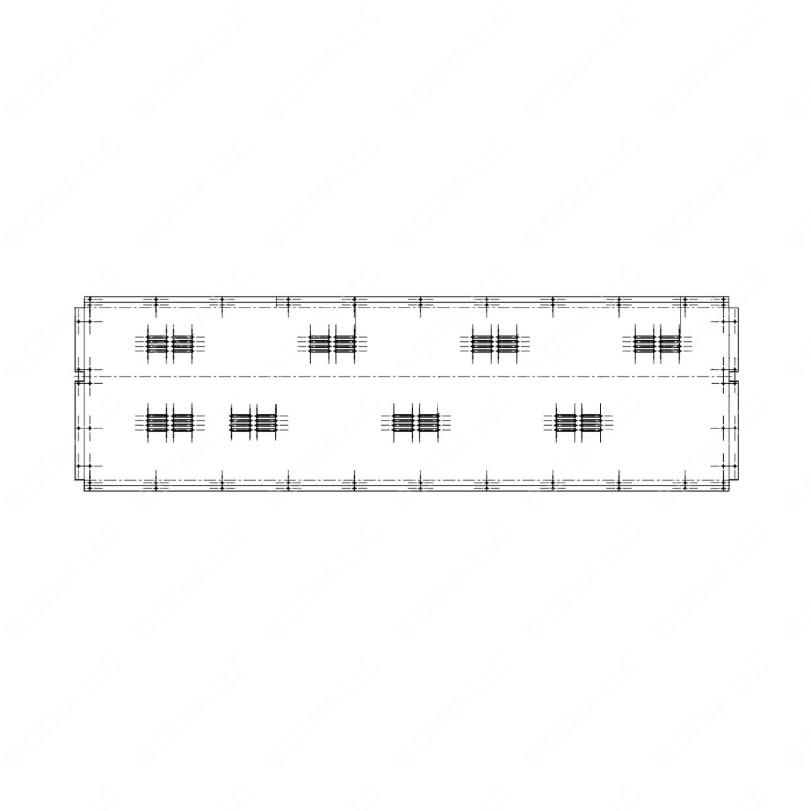 TBB 60640716 A/C DUCT,FLUTED,72.4