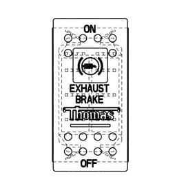 TBB 61201536 SWITCH, ROCKER DPST