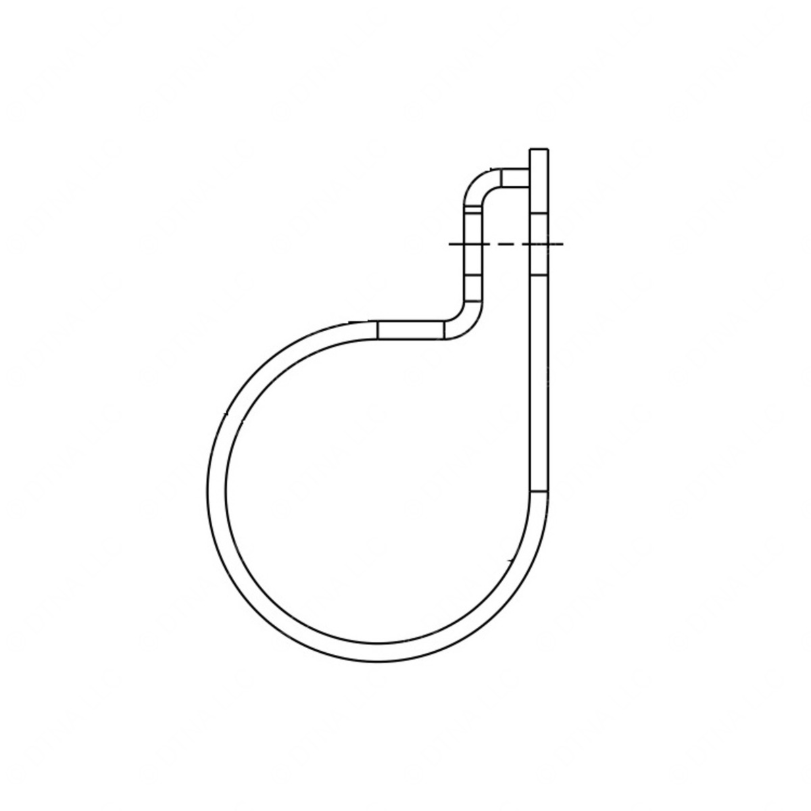 TBB 61230629 CLAMP-METAL LOOP, 3