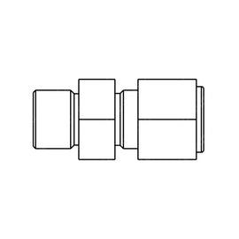 TBB 61270490 MALE CONNECTOR STRT THRD 9/16-18 O-RING