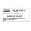 TBB 61270604 DECAL FUEL CNTR VOLU