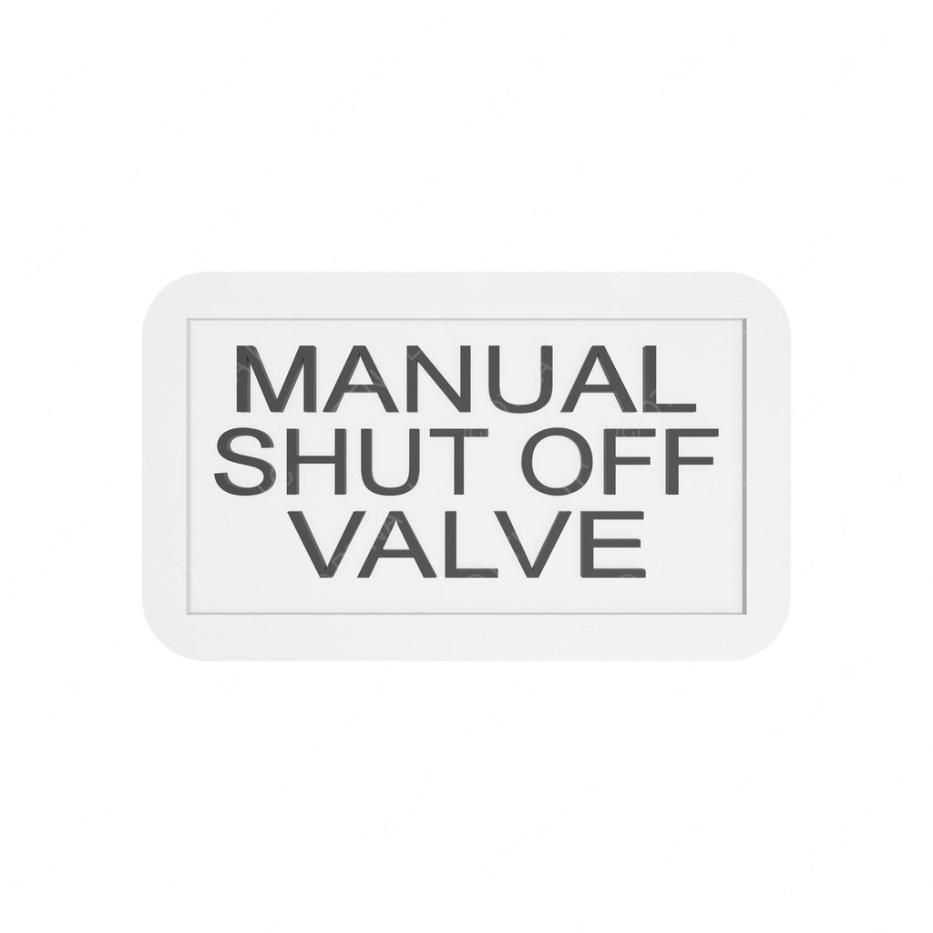 TBB 61270609 DECAL MANUAL SHUTOFF