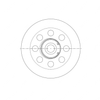 TBB 62160954 PULLEY ASSY ALUMINUMNM