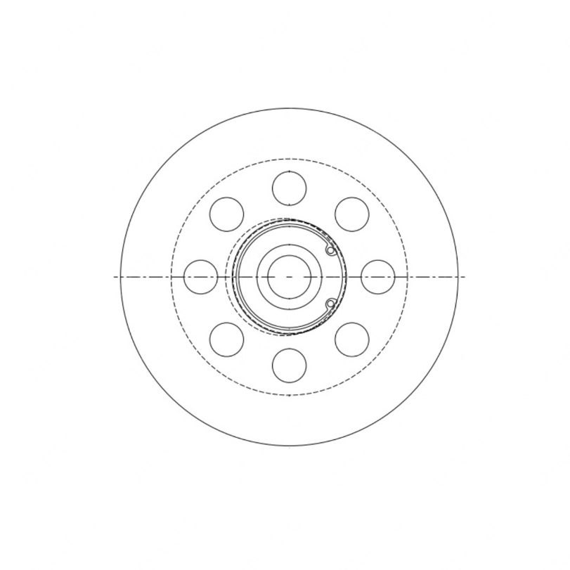 TBB 62160954 PULLEY ASSY ALUMINUMNM