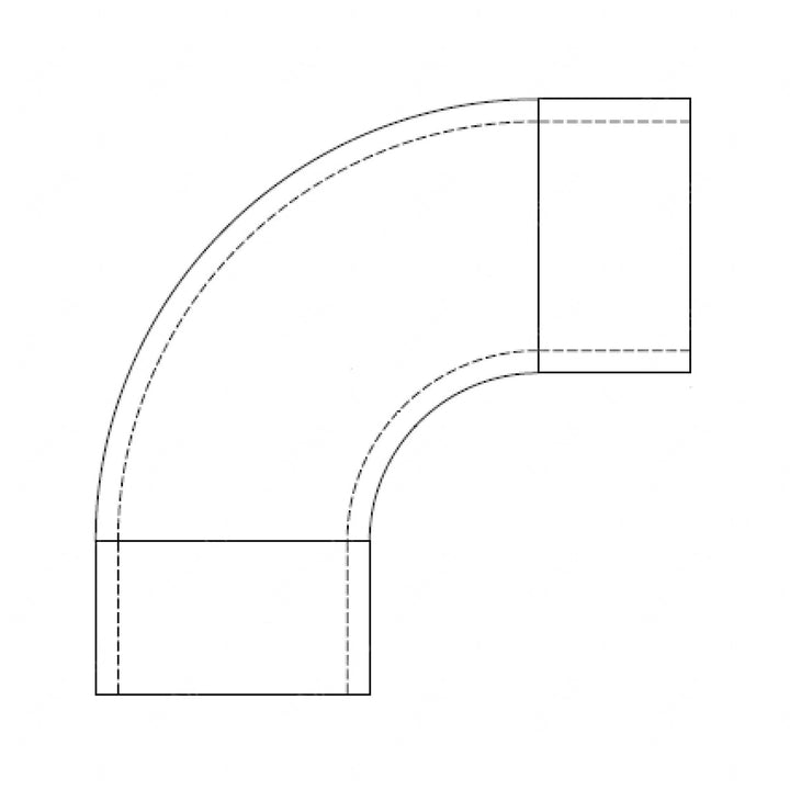 TBB 62191239 ELBOW, 90 DEGREE RUB