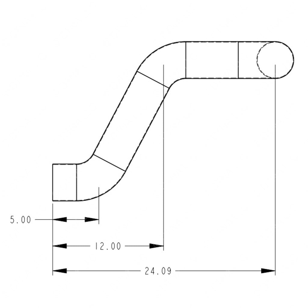 TBB 62240565 TAILSPOUT, RS TURNDOW