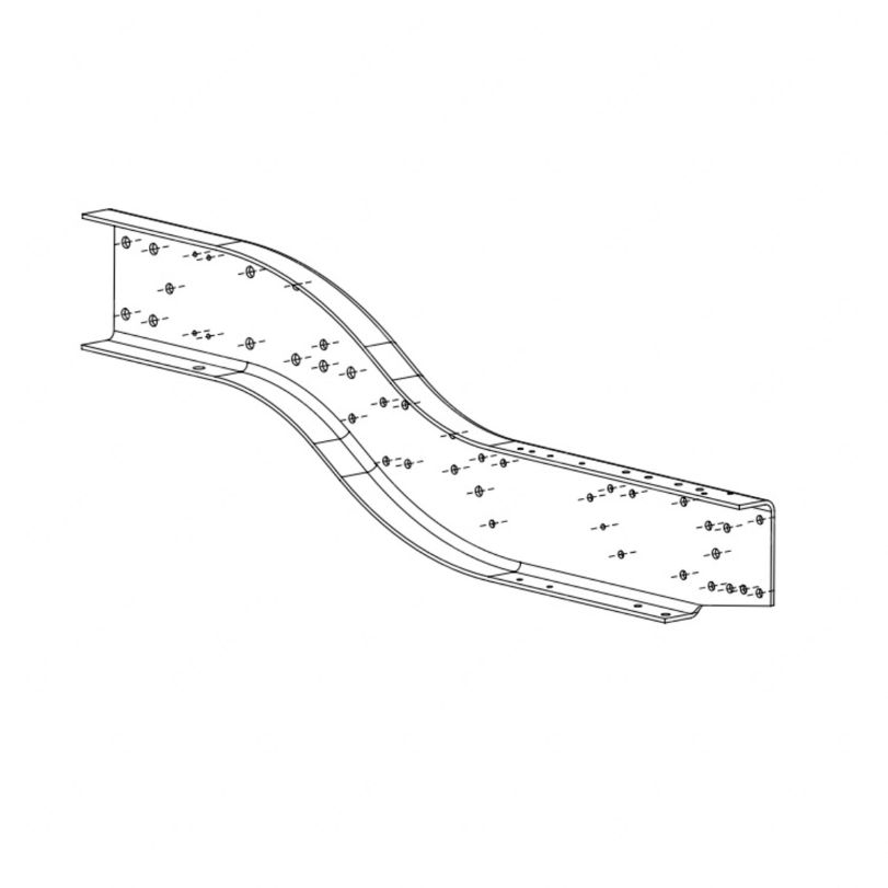 TBB 62261398 FRAME RAIL-OFFSET,ENG,RH,HDX