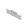 TBB 64007021 DECAL-AIR DOOR SWITC