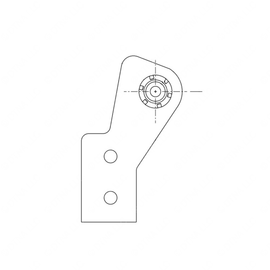 TBB 64008867 DR BRACKET ASSY STD M6