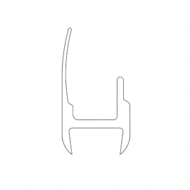 TBB 64009003 FRT DR CUSH RUBBER