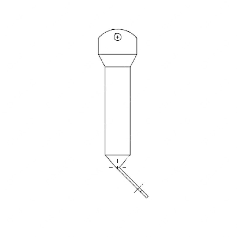 TBB 65004992 BRACE-MIRROR ARM 1IN O.D.X16 GA. X 7 1/8