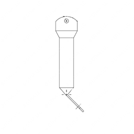 TBB 65004992 BRACE-MIRROR ARM 1IN O.D.X16 GA. X 7 1/8