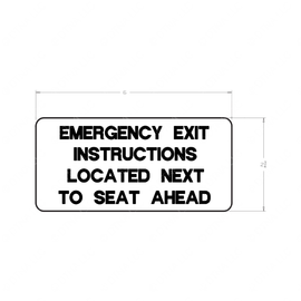 TBB 65007610 DECAL REFERAL EMER