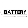TBB 65007636 DECAL, BATTERY, 2