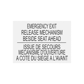 TBB 65008693 DECAL - EMERG EXIT REL