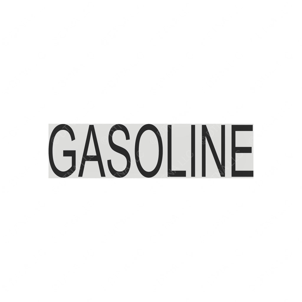 TBB 65010856 DECAL GAS FUEL ONLY