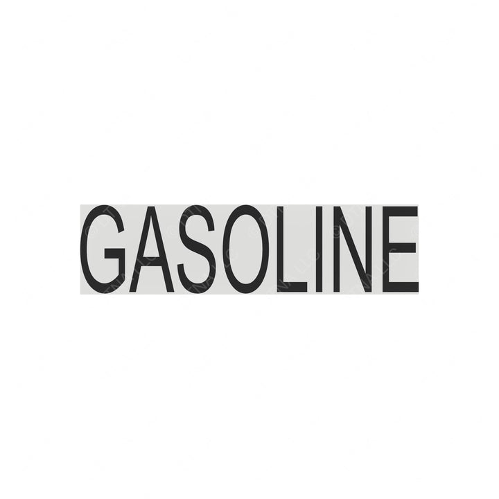 TBB 65010856 DECAL GAS FUEL ONLY