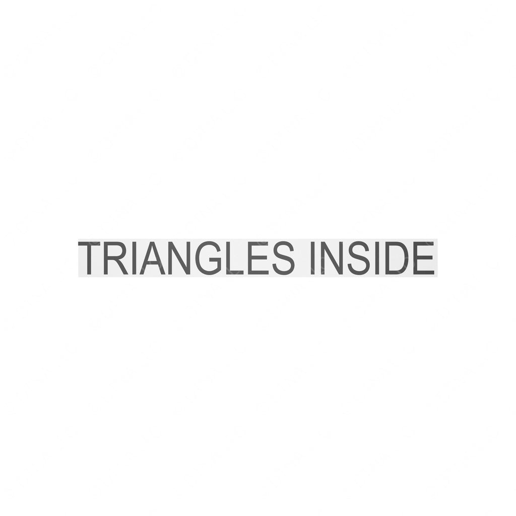 TBB 65011111 DECAL TRIANGLES INSI