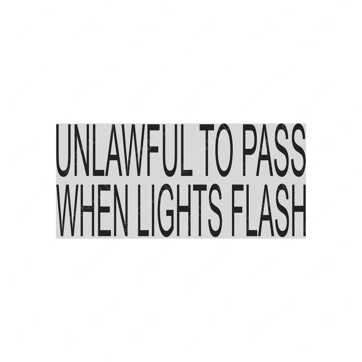 TBB 65011956 DECAL UNLAWFUL TO PA