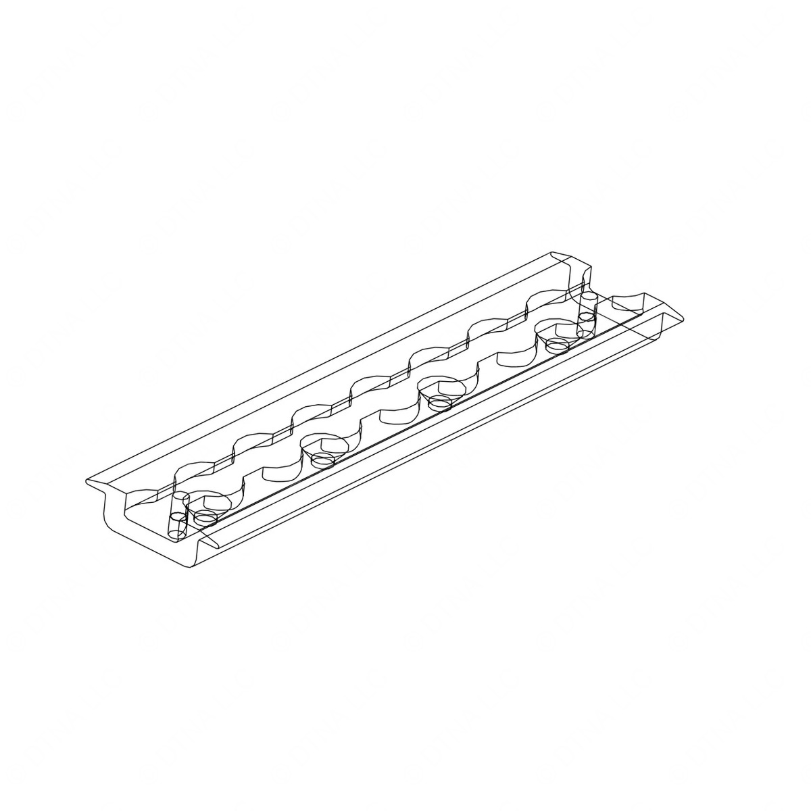 TBB 65012220 TRACK,FLANGED,EXTRUDED AL,SERIES L,