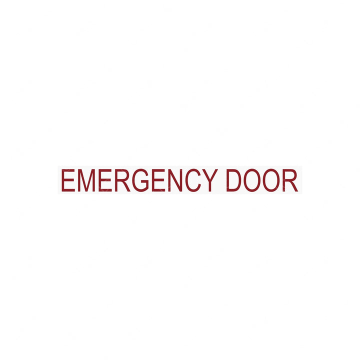 TBB 65012288 LABEL EMERG DR 2IN. RED LETTER
