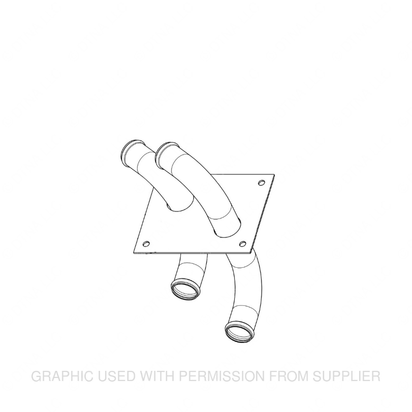 TBB 66005148 HTR PLUMBING ASM AT SWITCH CAB BULKHEAD