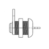 TBB 67000091 LOCK - THUMB TURN, BRIG