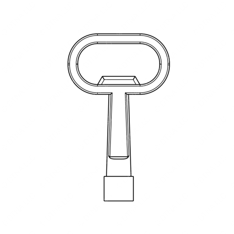 TBB 67000578 8MM TRIANGULAR KEY