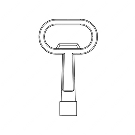 TBB 67000578 8MM TRIANGULAR KEY