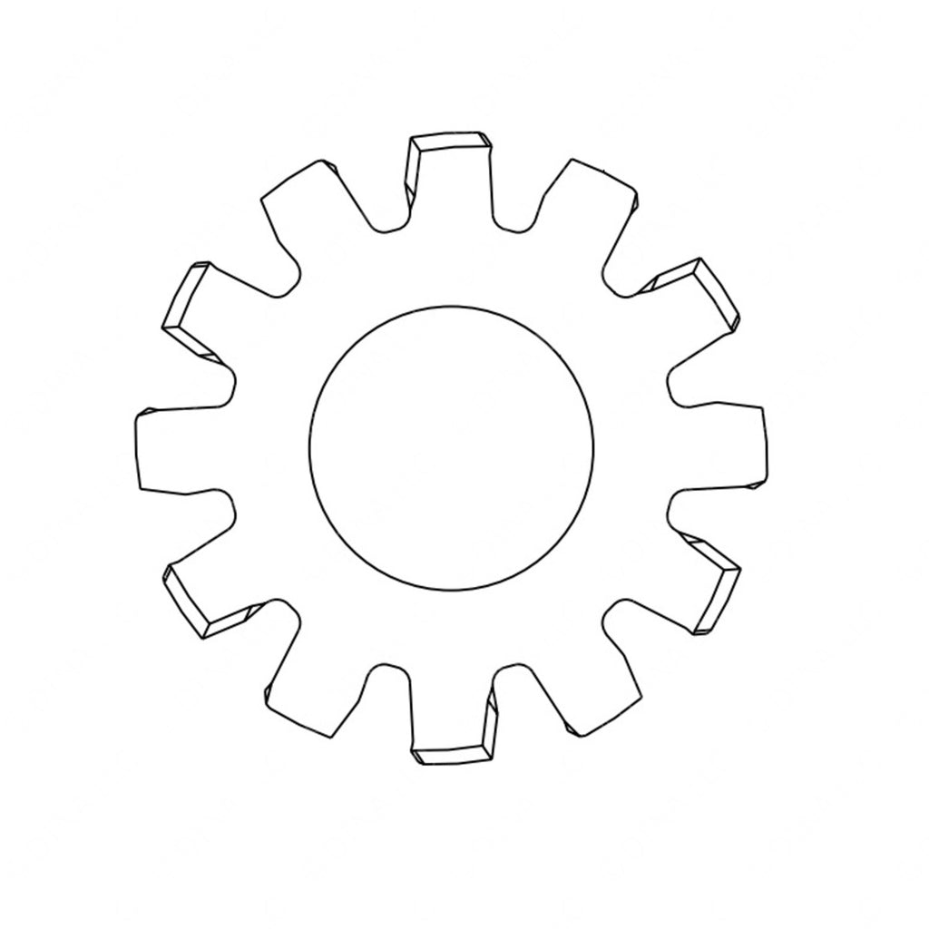 TBB 69004077 WASHER-EXTERNAL TOOTH, LOCK TYPE A, STEE