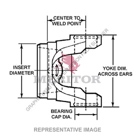 TDA 155N28307 WELD YOKE